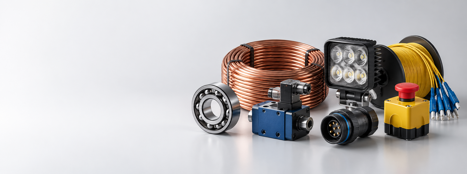 Conjunto de suministros técnicos e industriales